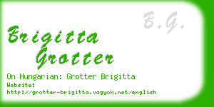 brigitta grotter business card